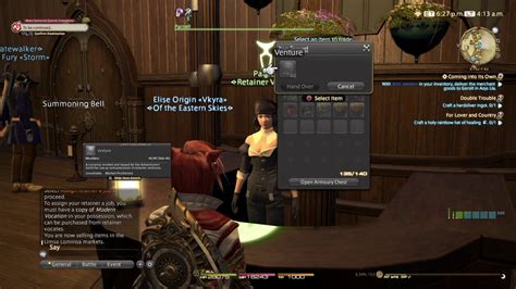 ff14 best job for retainer.